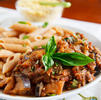 Eggplant and Lentils with Rustic Spinach Pesto